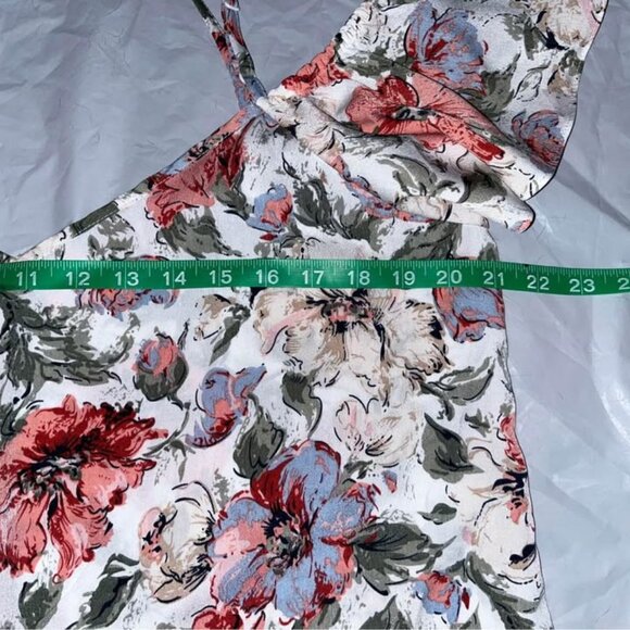 Floral Print Cold Shoulder Summer Blouse, size 12 - Picture 9 of 10